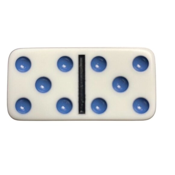 Double Twelve Dominoes Replacement Tile 5 5 Color Dot mq - Picture 1 of 3